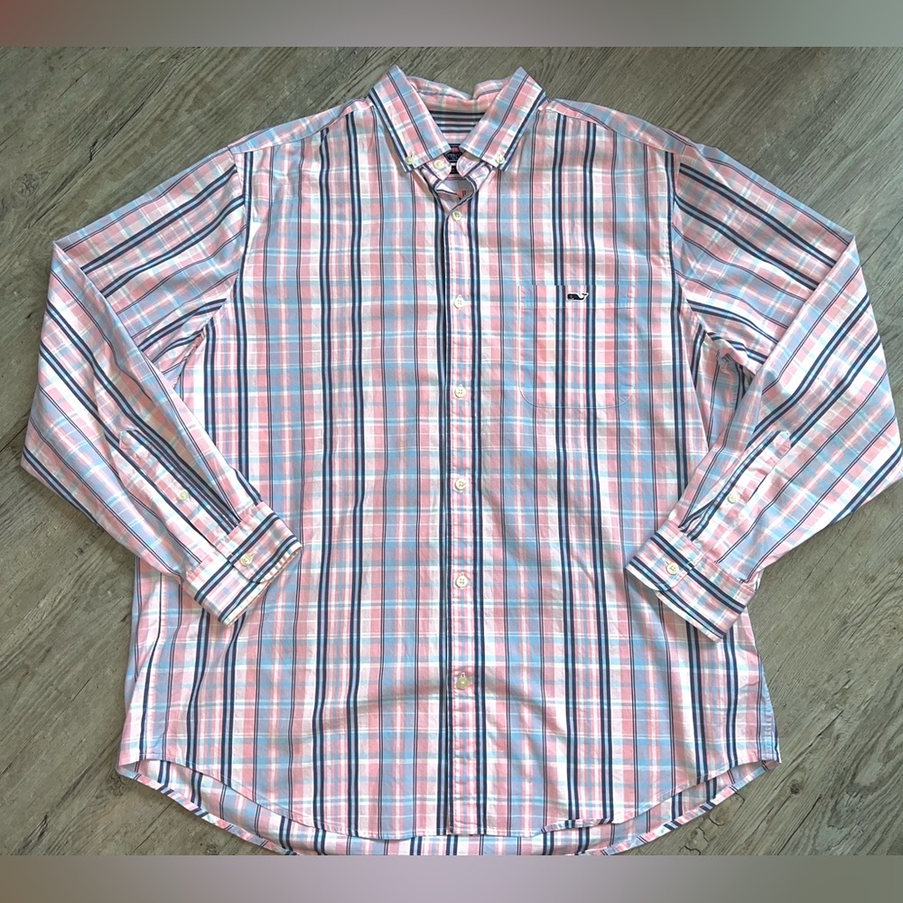 Vineyard Vines Pastel Button Down Dress Shirt